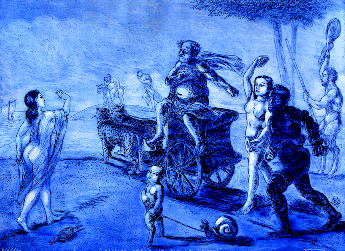 Ariadna amada por Baco (de Tiziano)